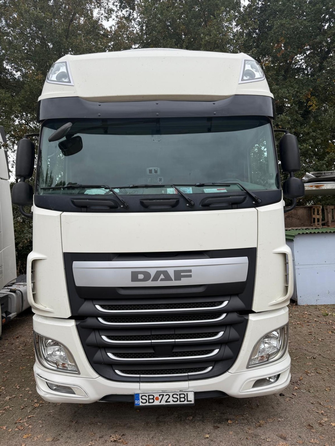 Efe Transport filosundaki beyaz DAF çekici